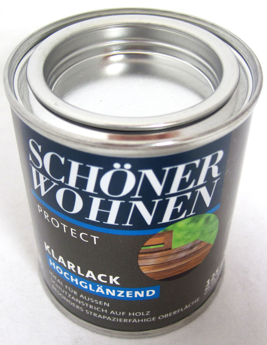 Protect Klarlack - Alkydharzlack, hochglänzend, farblos, 125 ml