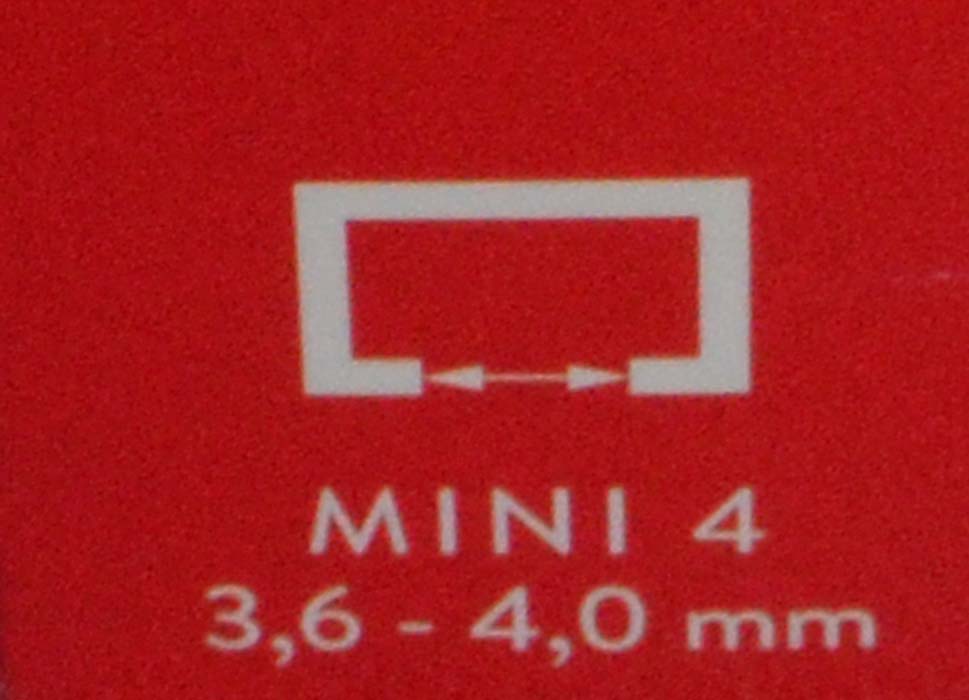 25 Stück Klick-Gleiter Mini weiß 3,6-4 mm