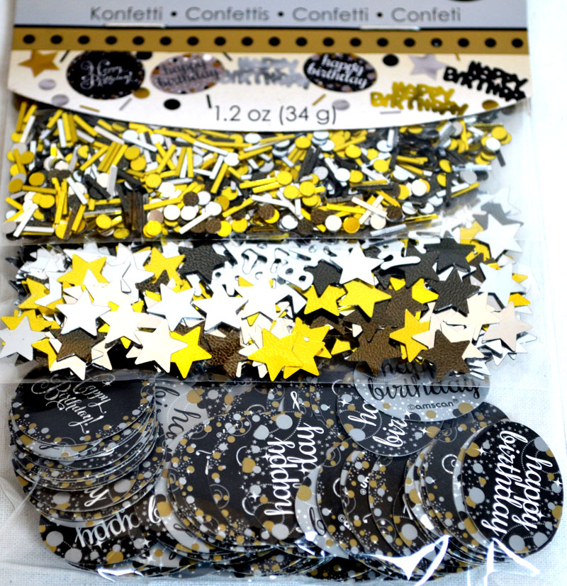 Konfetti "Happy Birthday" 3teilig Streuartikel