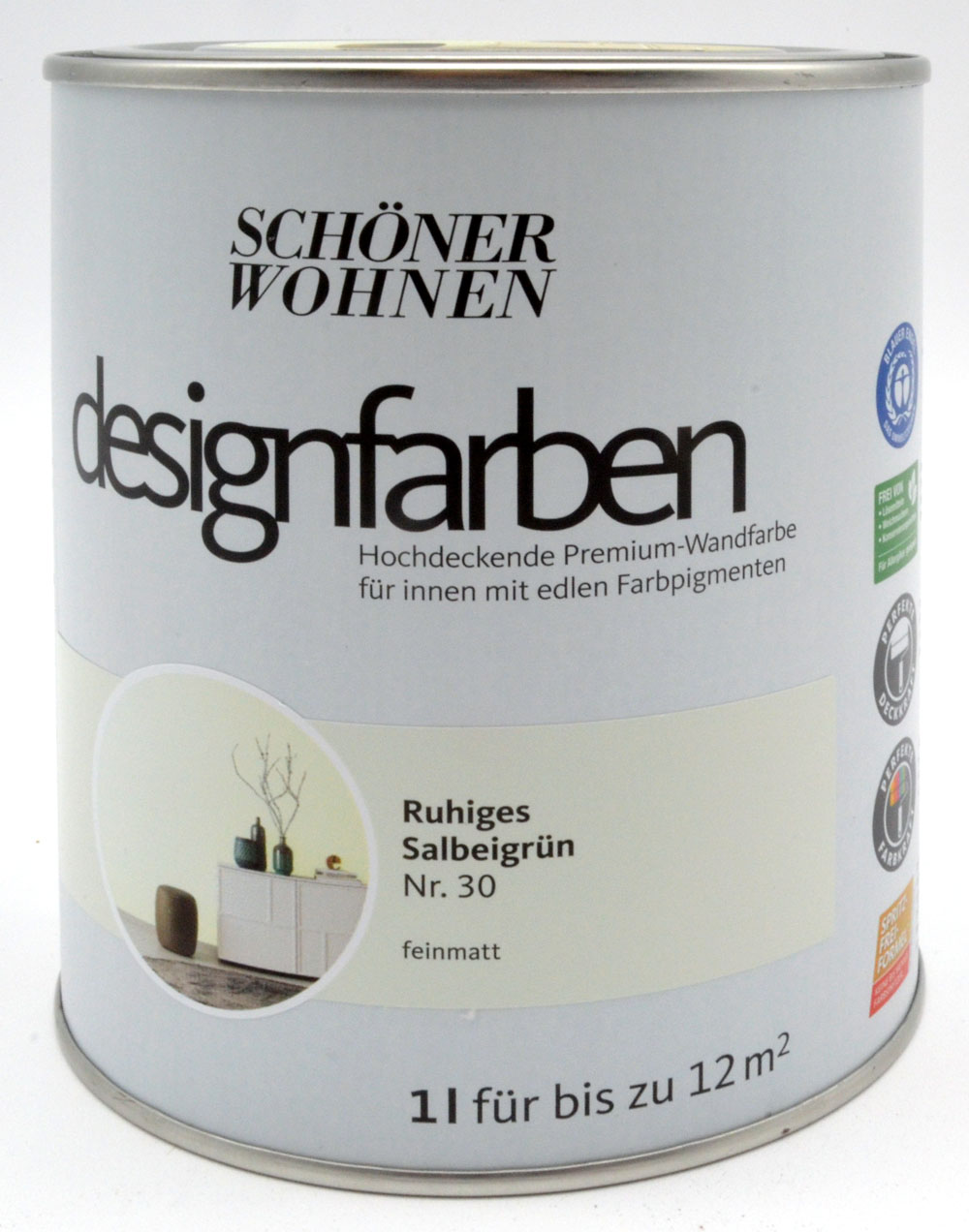 Designfarbe Ruhiges Salbeigrün Nr. 30 1,0 l