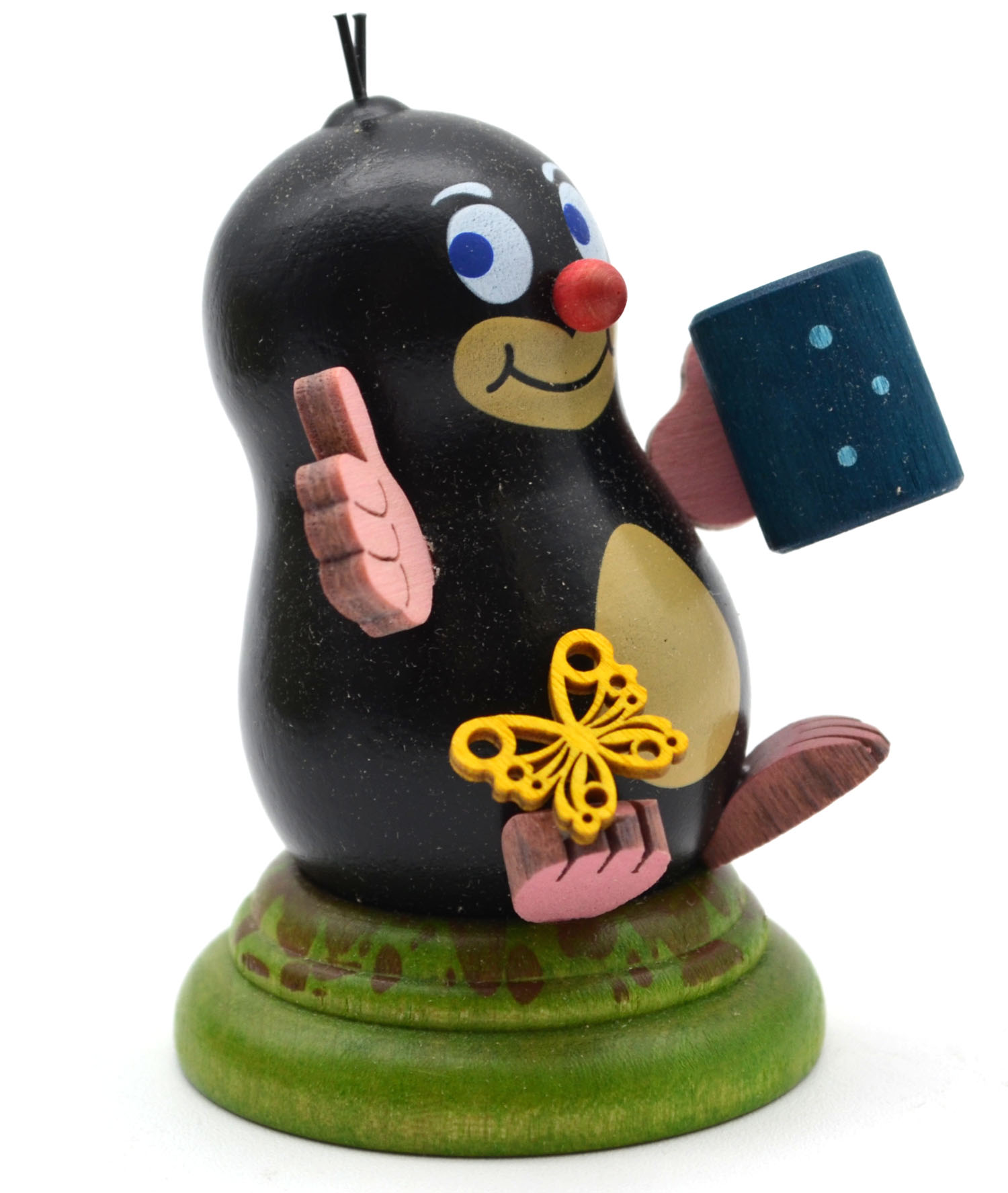 Maulwurf "Anna" mit Becher ca. 7 cm hoch 