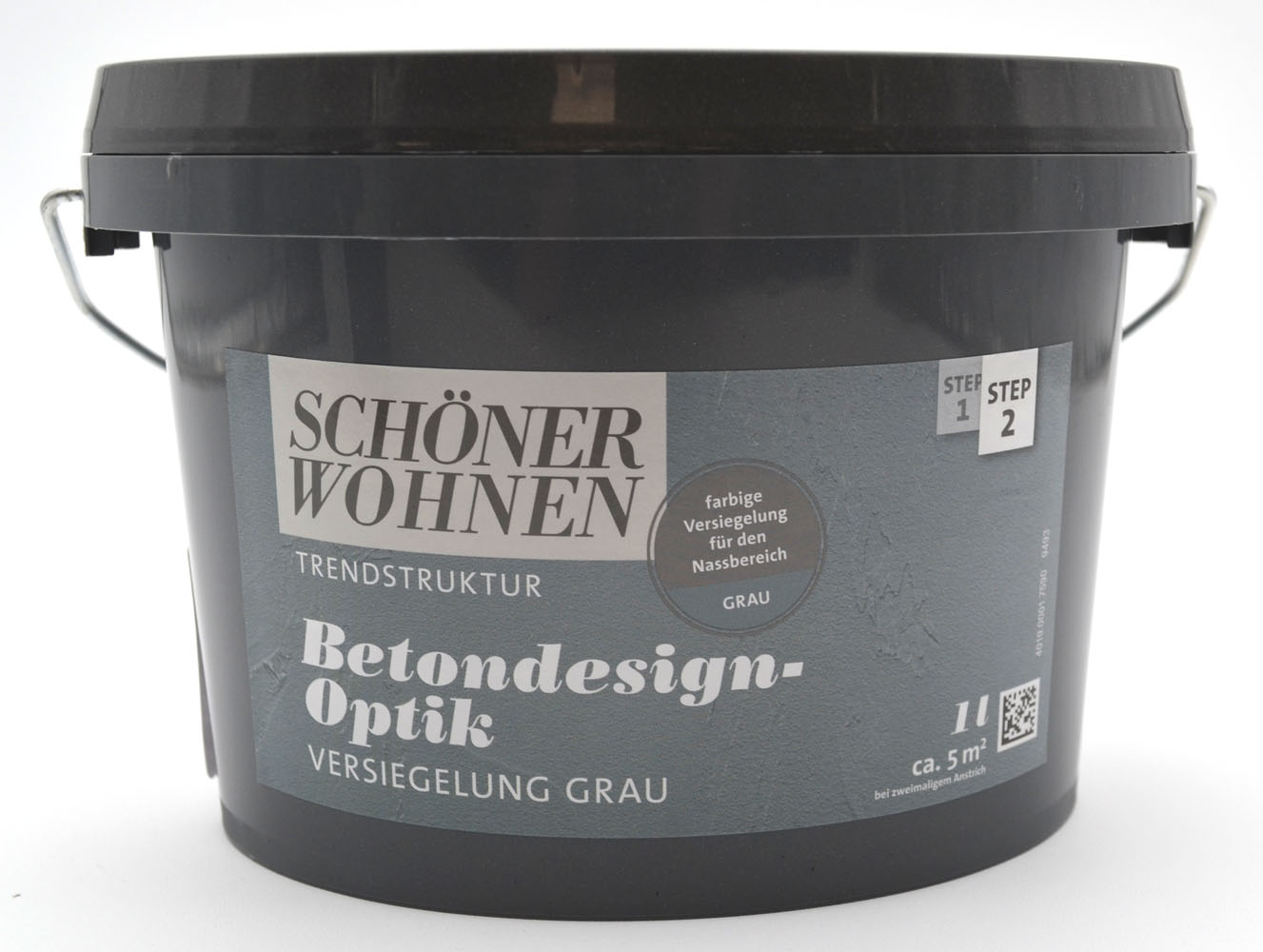 Betondesign-Optik Versiegelung grau Nassbereich 1 l