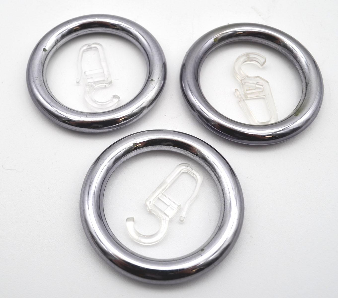 3 Stück Kunststoff-Ringe mit FH Farbe Titan für Stil 28