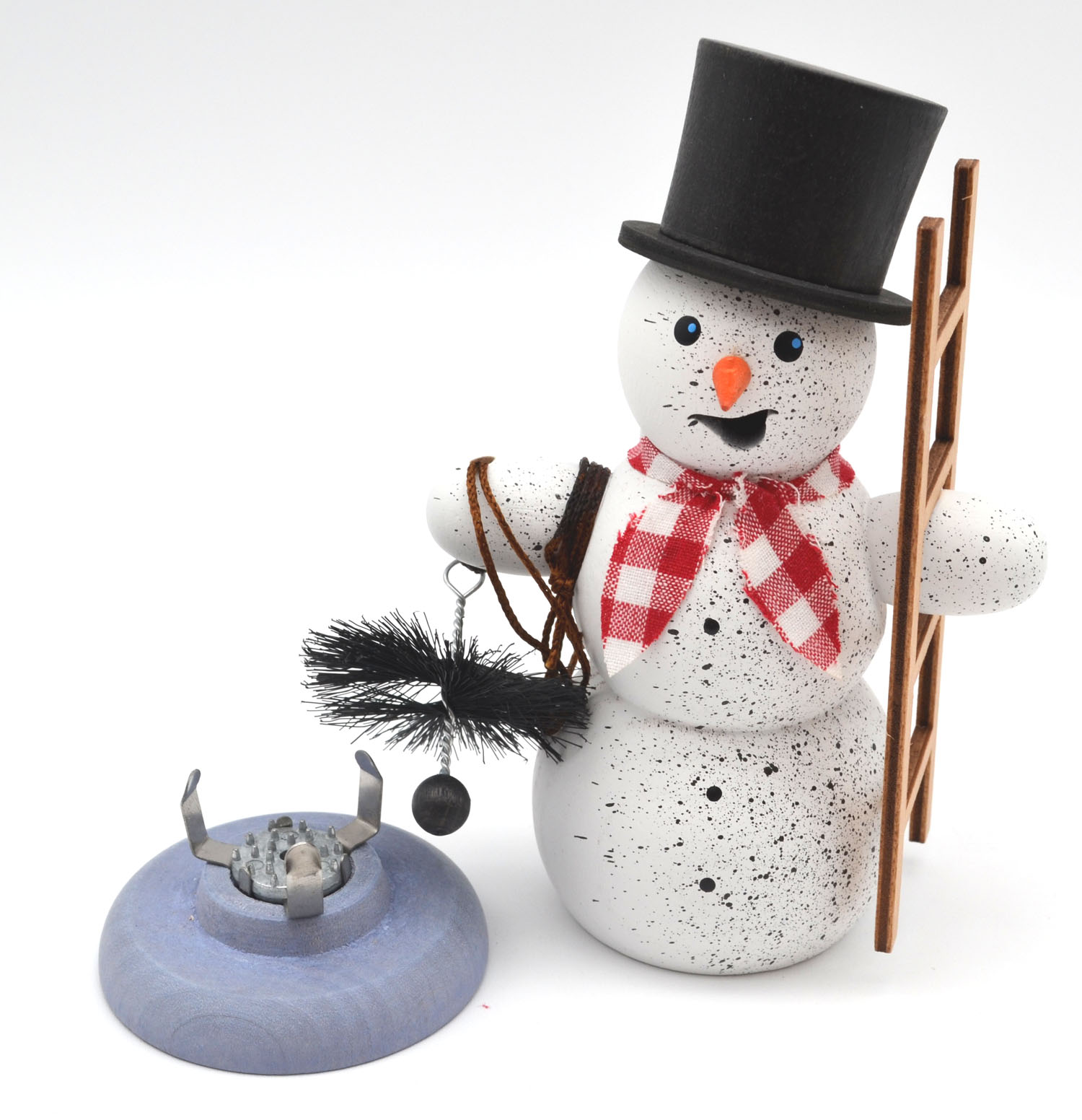 Schneemann Schornsteinfeger Rauchfigur ca. 13 cm 