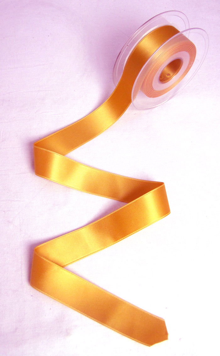 Satinband - 25mm - Double Face - goldfarben 22355-45 - 3,00m