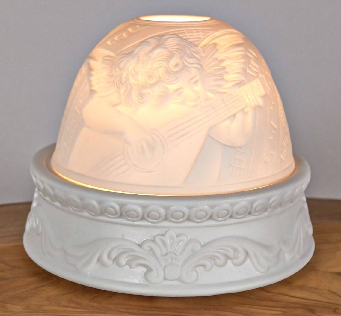 Starlight LED Base mit Dekorrand, batteriebetrieben  12 x 4 cm (DxH)