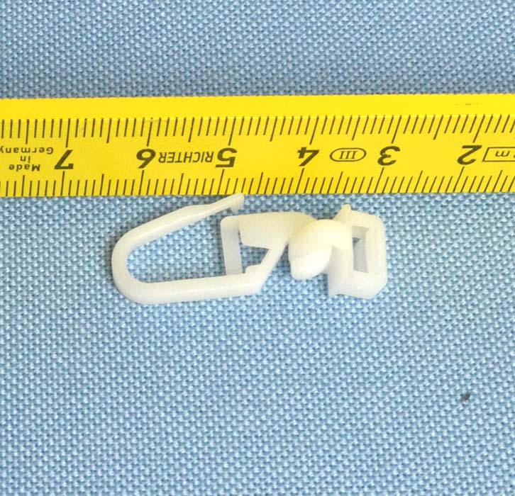 25 Stück Klick-Gleiter Mini weiß 3,6-4 mm