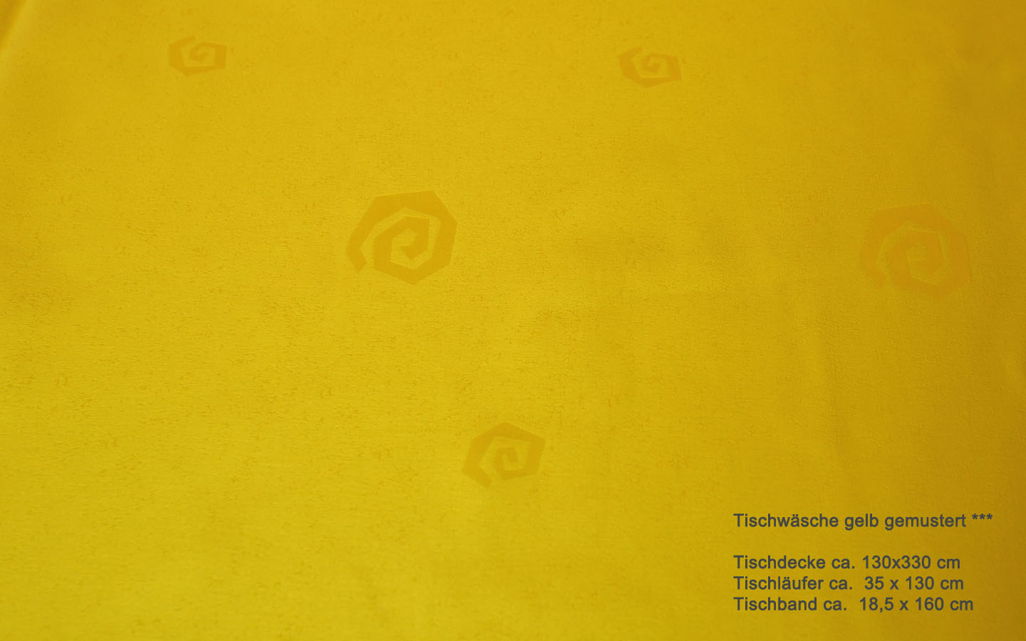 Tischwäsche Tischläufer ca. 35 x 130 cm gelb Kringel