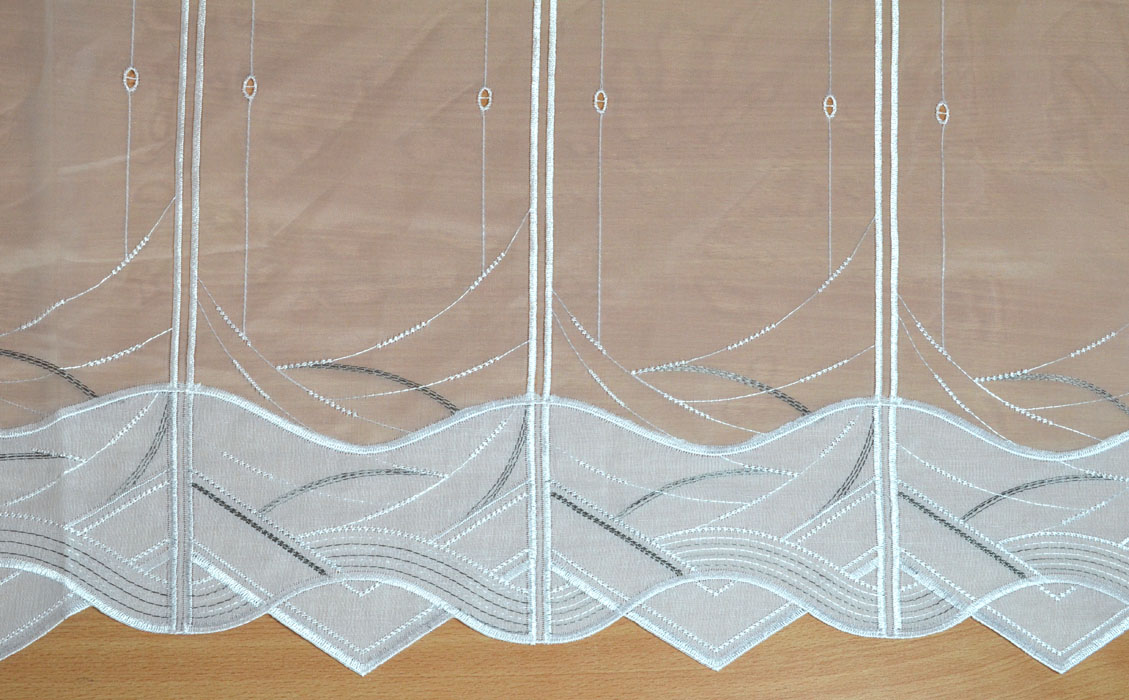 16cm breites Clippanneaux Raffpanneaux weiß-grau ca. 140cm hoch