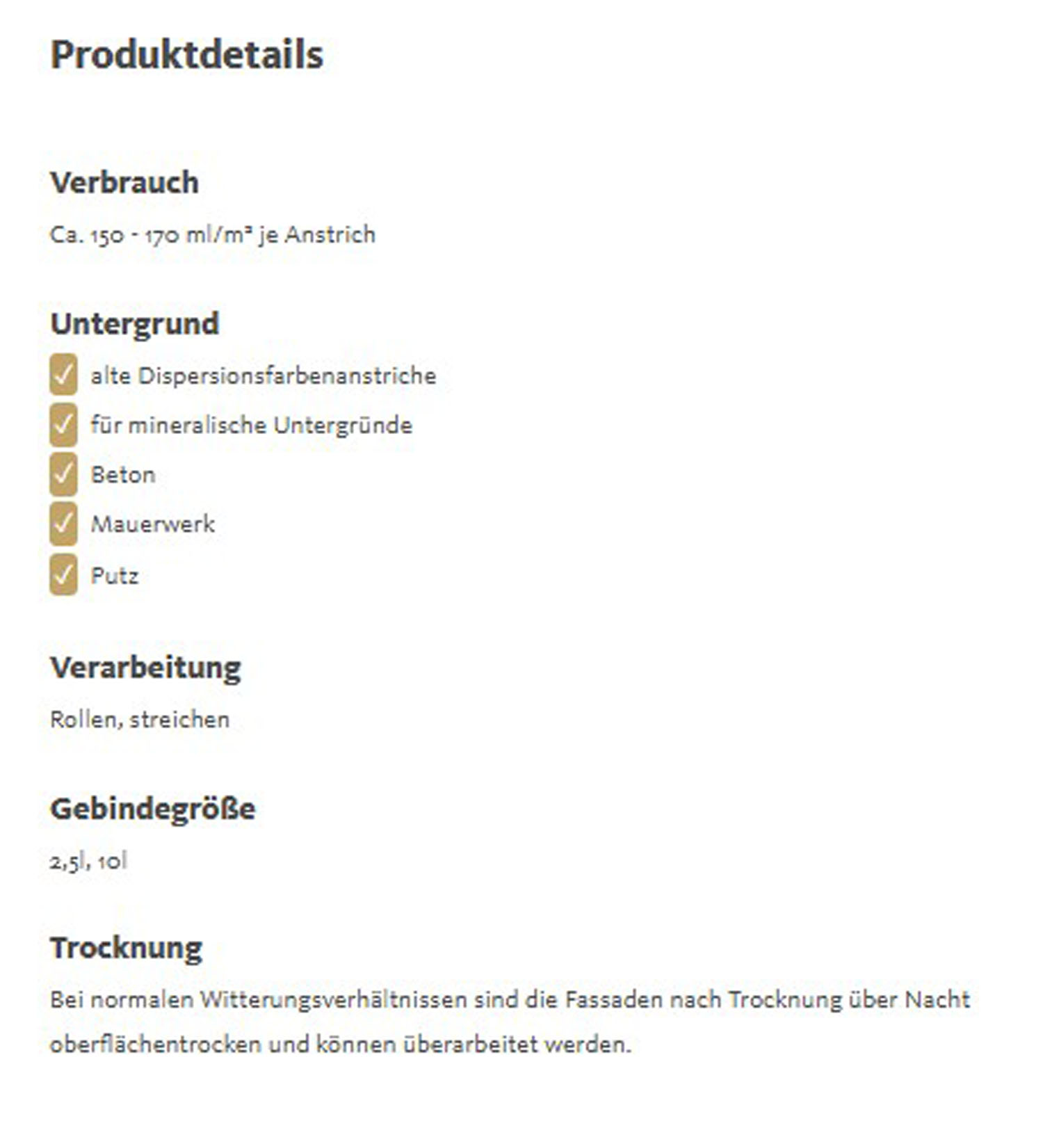 Siliconharz-Fassadenfarbe mit Abperleffekt 2,5 l 