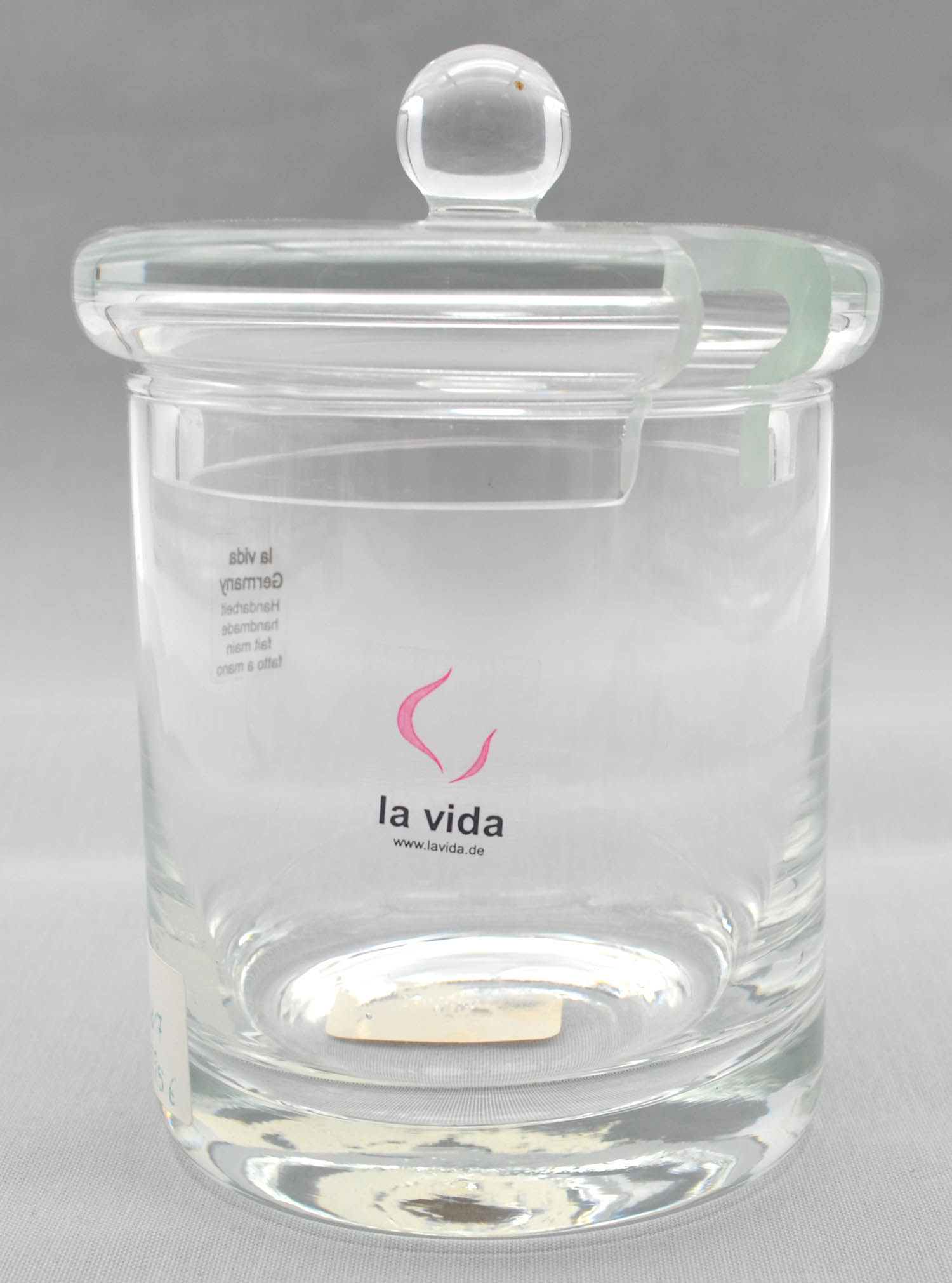 Marmeladendose Linah13 aus Glas mit Deckel schwere Ausführung 13 cm transparent