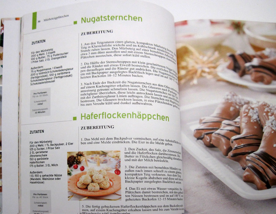 Backbuch "Plätzchen und mehr" gebunden Ausgabe ISBN 978-3-86405-089-3