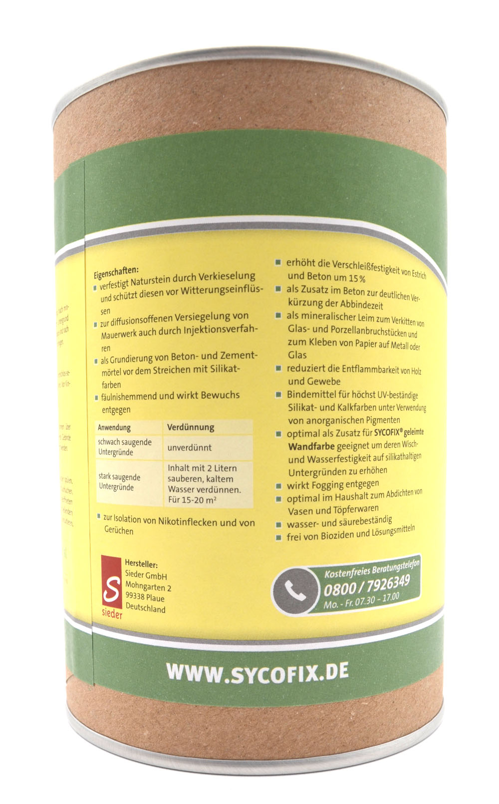 Sycofix Kaliwasserglas 28/30° - ökologisch renovieren 750 ml