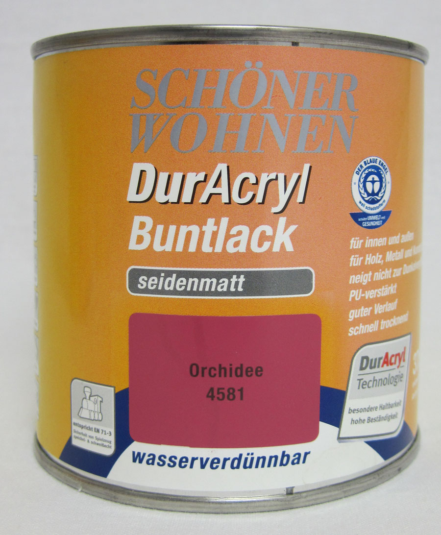 DurAcryl Buntlack seidenmatt Orchidee 375 ml