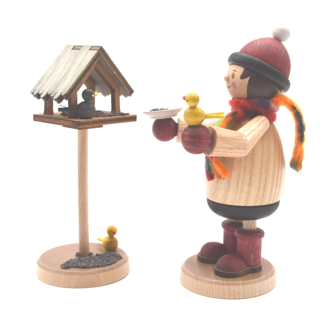 Mäxchen Vogelfütterung mit Vogelhaus ca. 11 cm Neuheit 2025