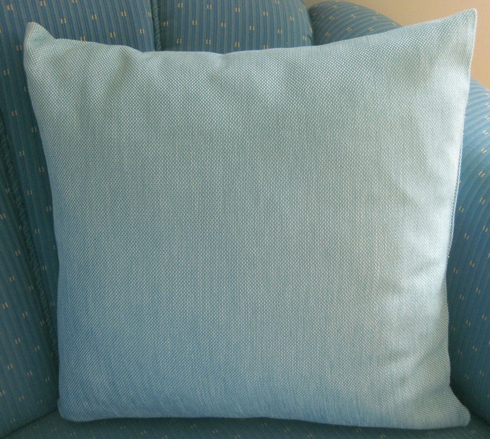 Deko-Kissen ohne Füllung 40 x 40 cm graublau