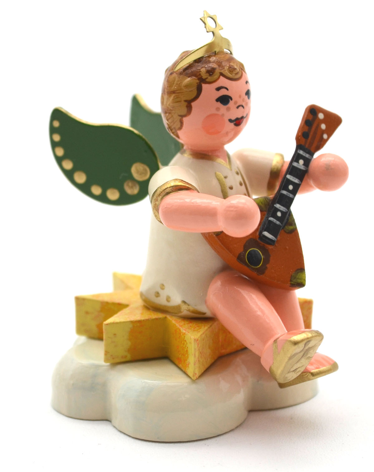 Hubrig - Engelbub mit Balalaika sitzend ca. 6,5 cm Neuheit 2025