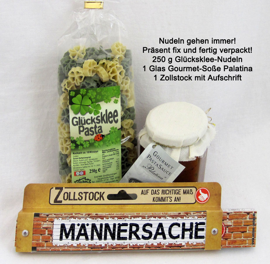 gl_cksklee-pasta_m_nnersache Glücksklee-Pasta Männersache