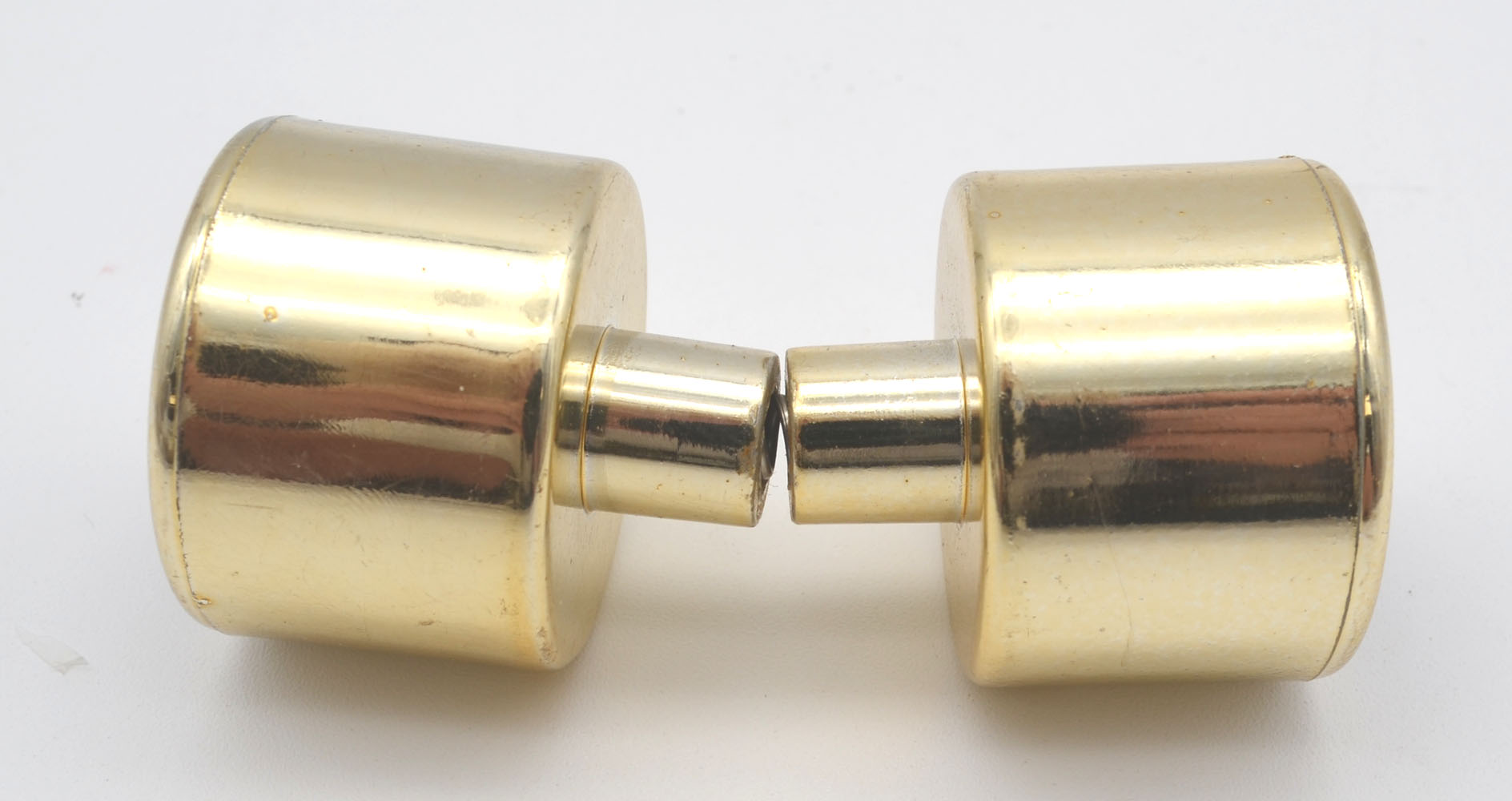 Eck-Rohrverbinder für Gardinenstangen Stil 28 messingfarben Kunststoff  Eck-Rohrverbinder für Gardinenstangen Stil 28 messingfarben Kunststoff