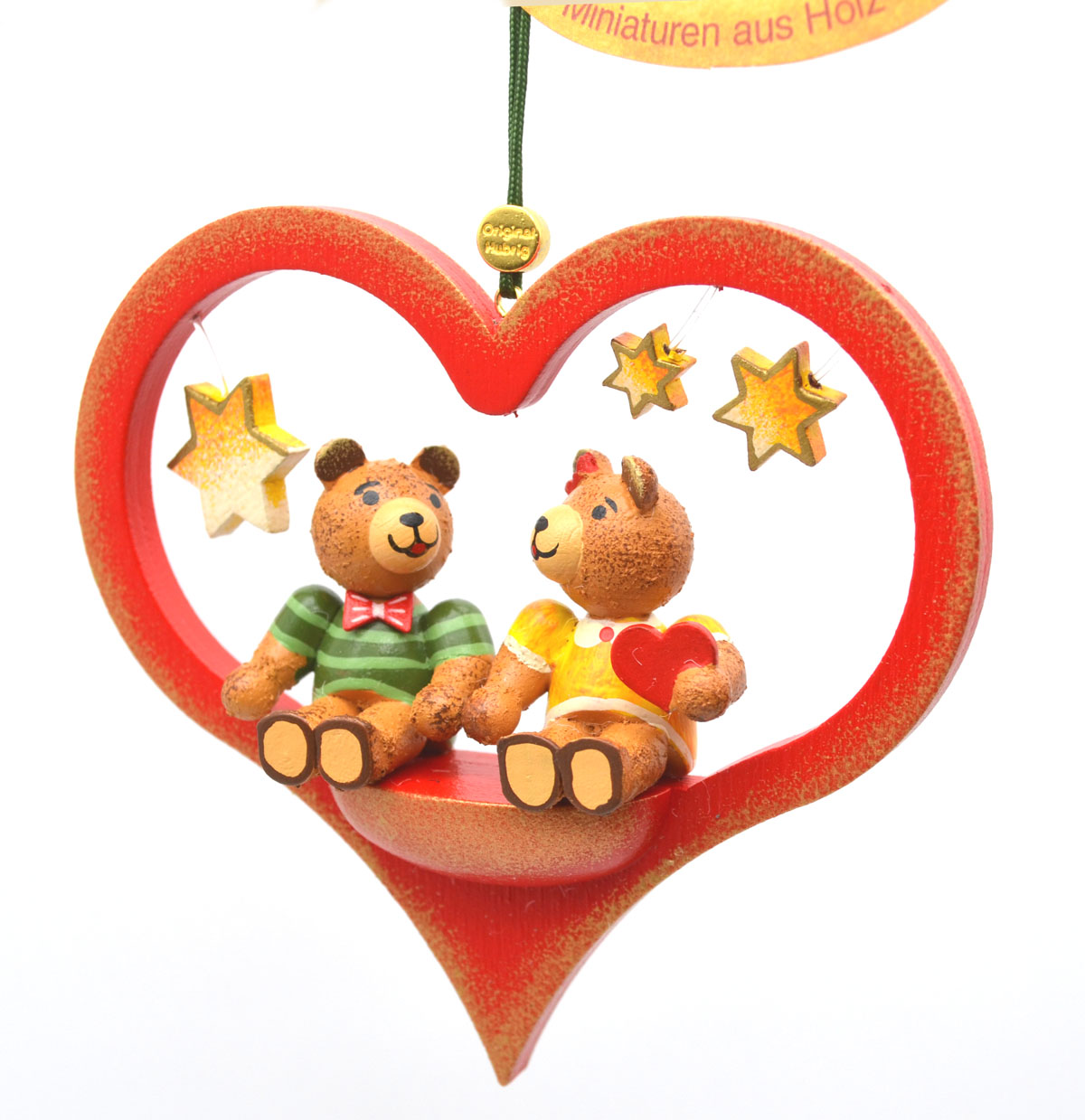 Hubrig Baumbehang Teddypärchen ca. 9x9x2,5 cm (BxHxT) 