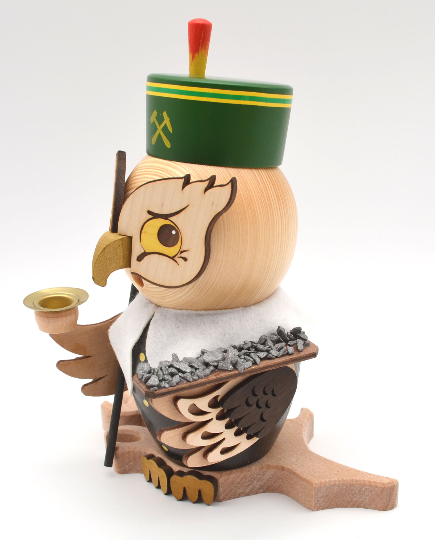 Raucheule Bergmann Rauchfigur ca. 15 cm - Neuheit 2026