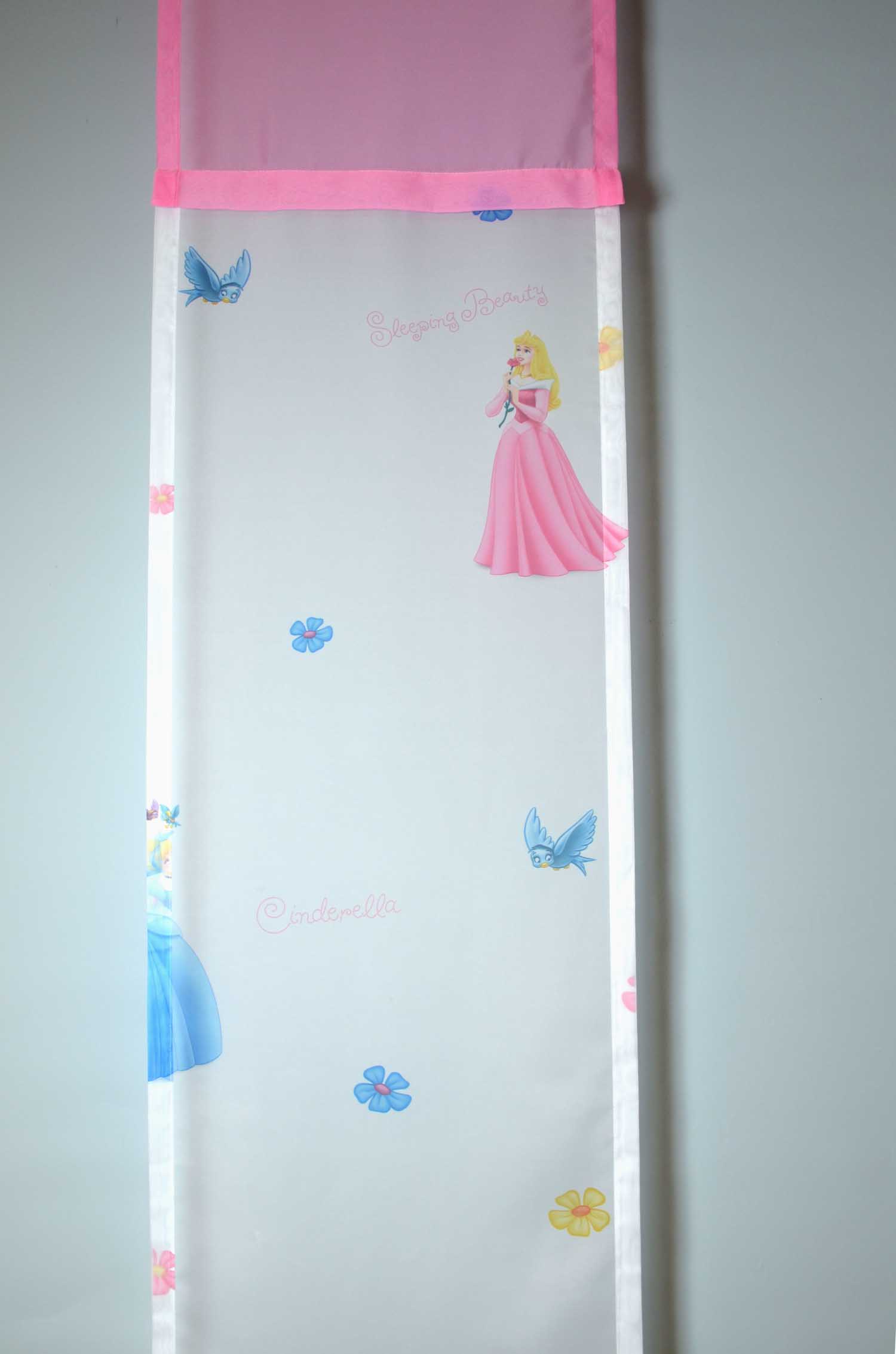 2 Flächenpaneele für Kinderzimmer rosa 40 x 220 cm BxH