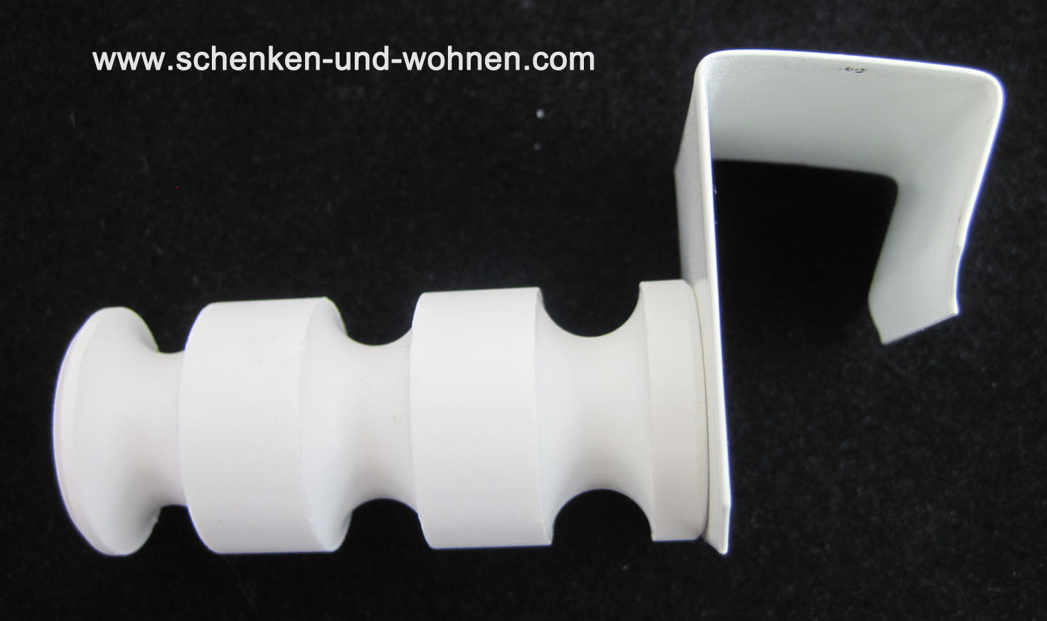 Clip zum Hängen von Fensterdekorationen weiß