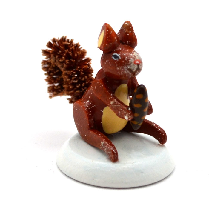 1 Stück Eichhörnchen Hubrig Miniatur 3 cm 1 Stück Eichhörnchen Hubrig Miniatur 3 cm