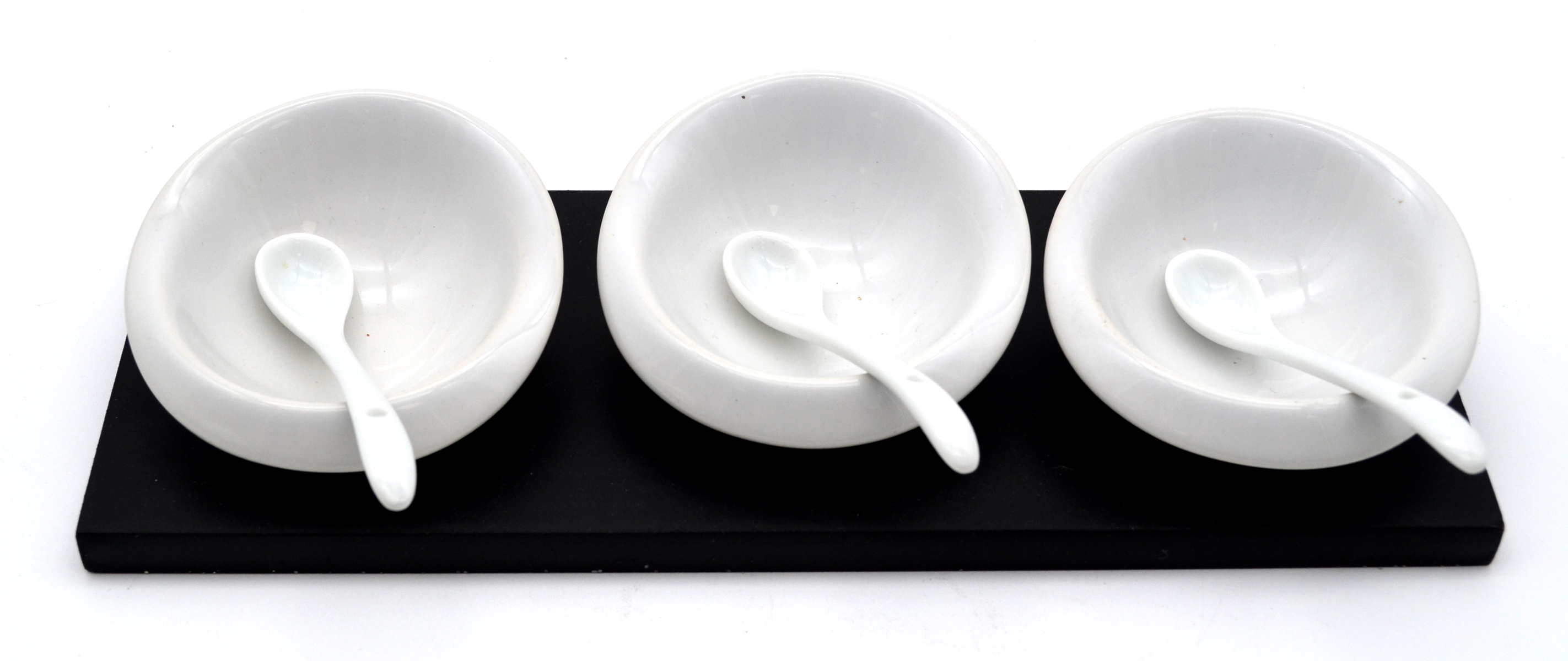 Dip-Schalen-Set  3-teilig 26x10x1,5 cm (LxBxH)