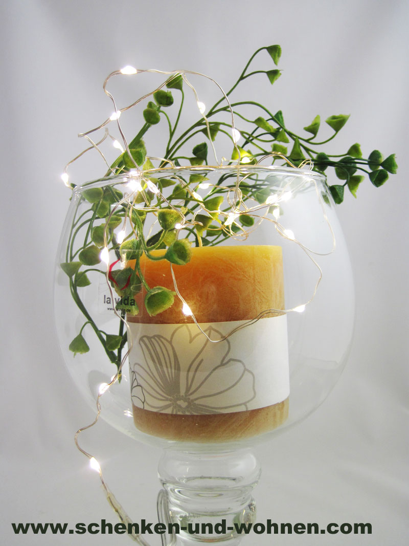 lichtgirlande_633798_2_1bKXvysFz1RUMN LED-Drahtlichterkette Indoor 280 cm 30 LED-Lämpchen, weiß Batterie