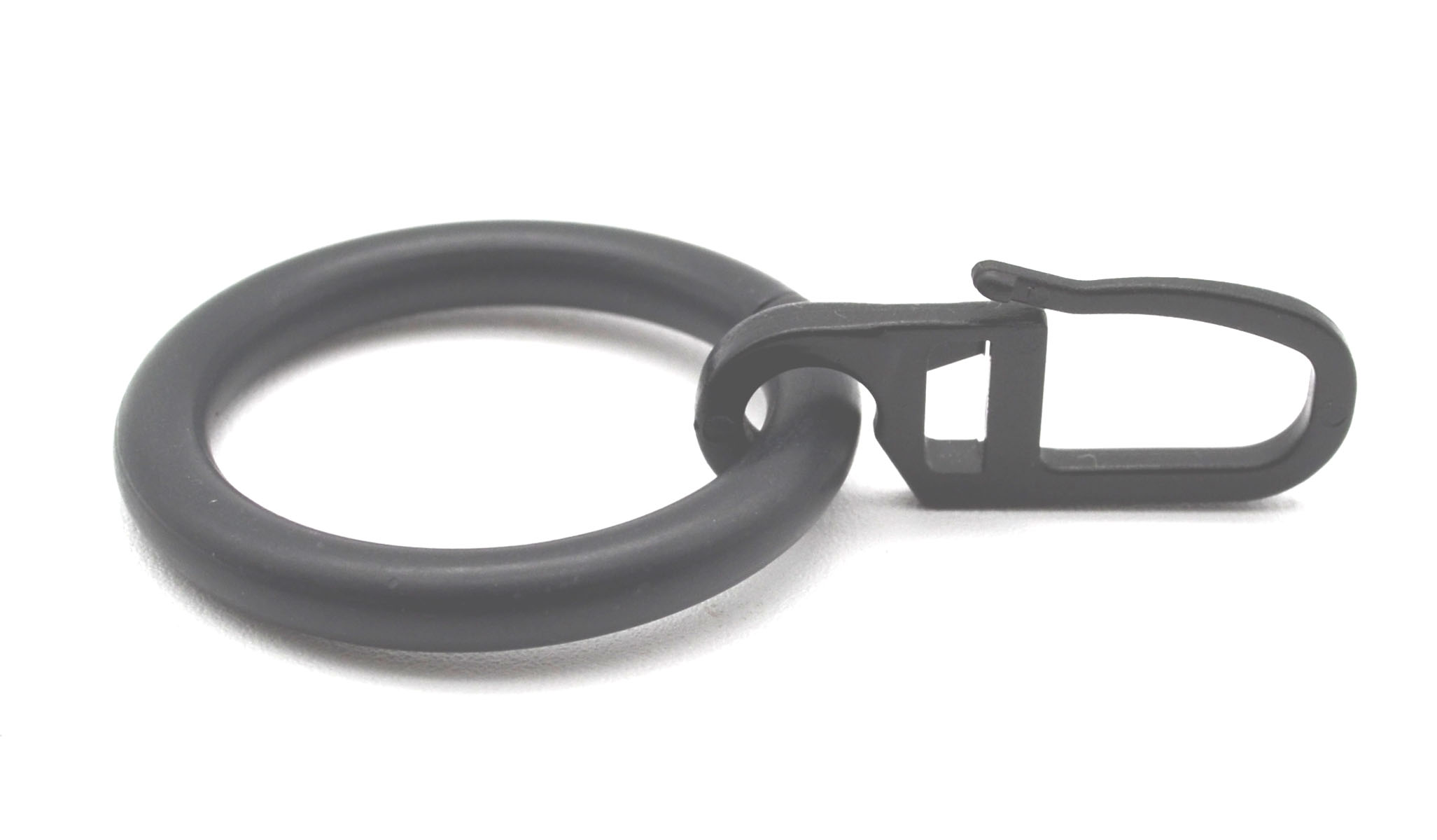 3 Ringe mit Faltenhaken schwarz für Stil 16-20 mm 