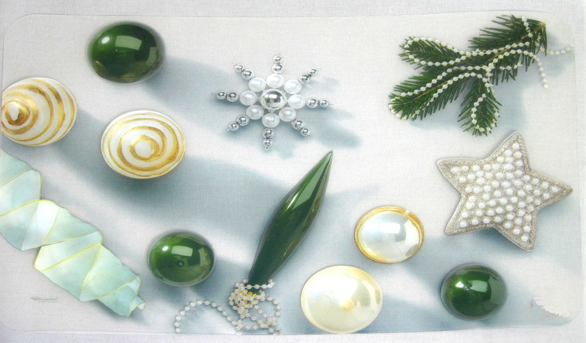 Platzset Unterlage Tischset abwaschbar Transparent ca. 45 x 30 cm