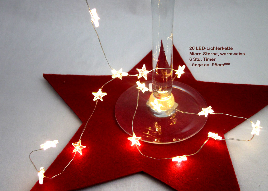 20_led-lichterkette_sterne_24262_d2 20-LED Drahtlichterkette Innenbereich Micro-Sterne Länge 95cm 6 Std.Timer