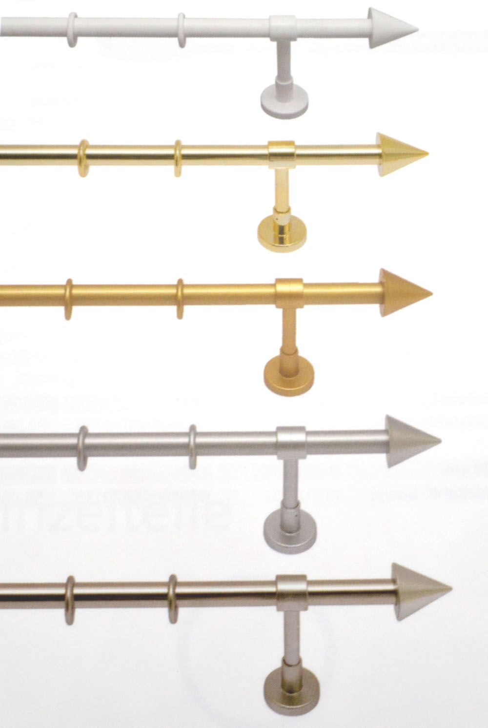 Komplettgarnitur Stil Ø 20 mm gold matt 120 lang