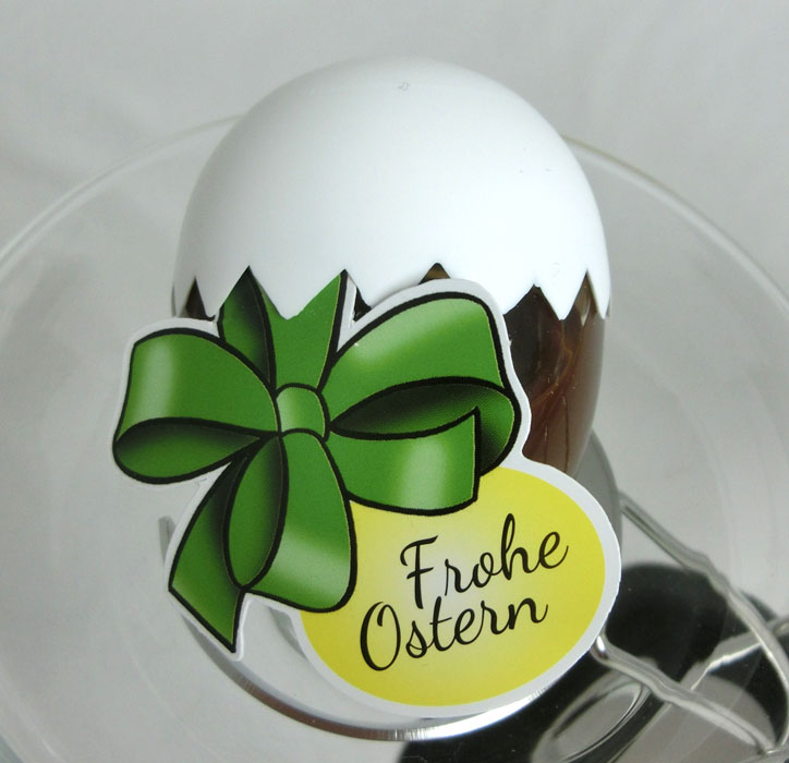 Frohe Ostern "Schoko-Sahne" Oster-Ei aus Glas 50ml