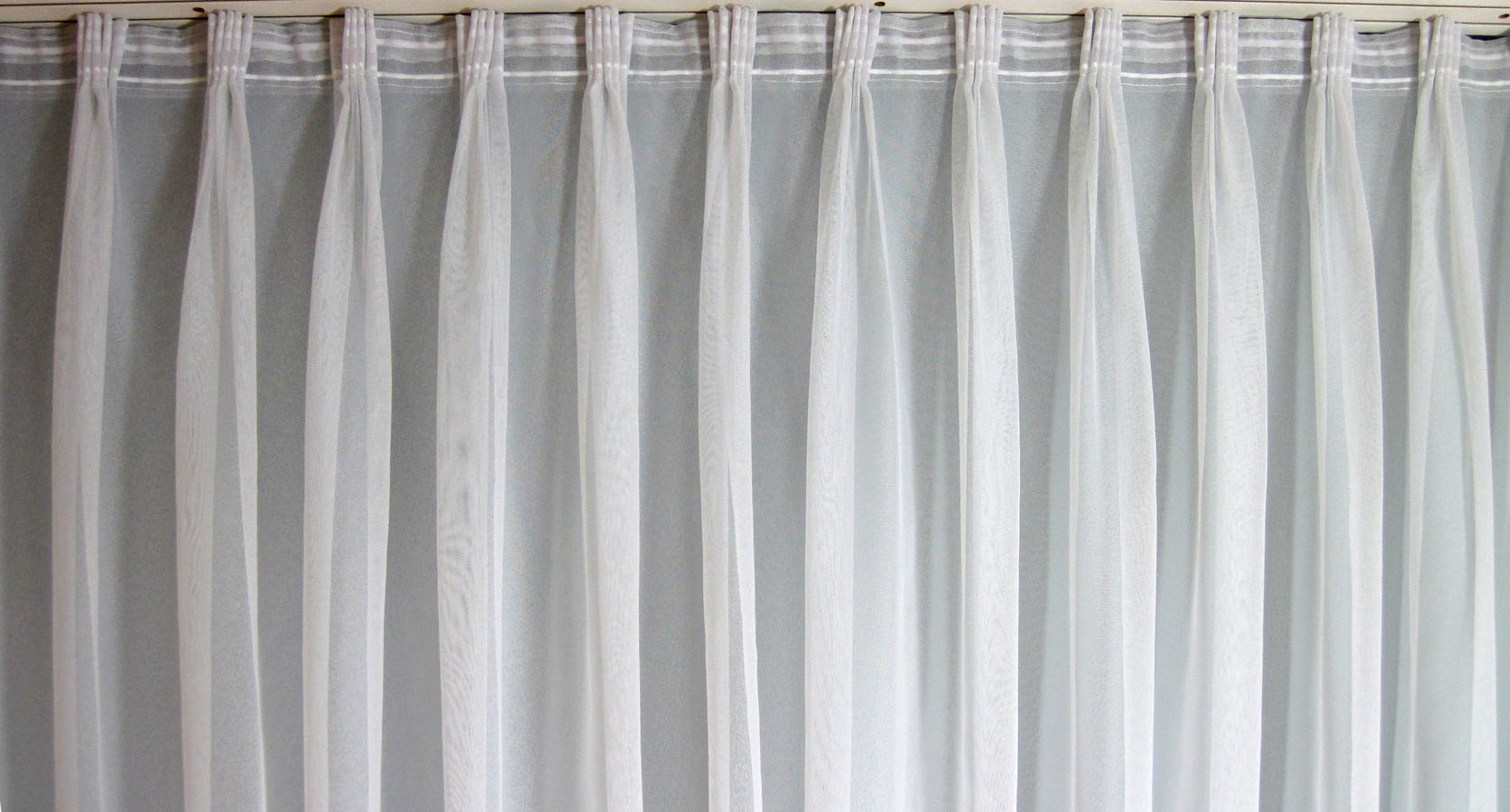 Stickereistores mit Bogen BxH 1,90 x 1,70 m weiß transparent
