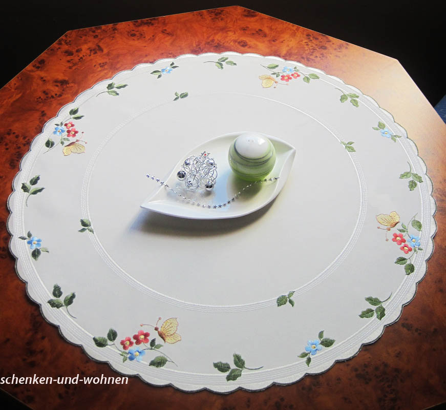 1319d15_decke_58_cm_rund_sekt Decke Blütenkreis ca. 58 cm rund, Satin sekt