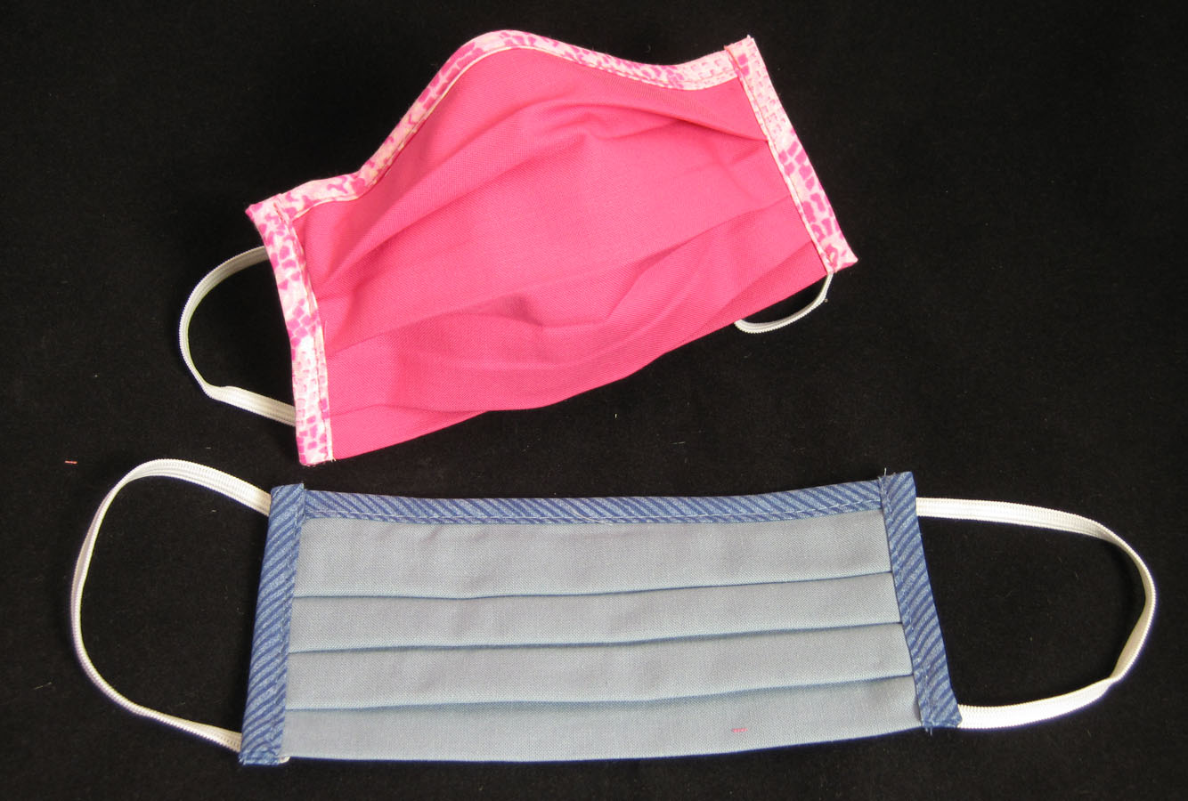 maske_ping-taubenblau_gruppe1 Waschbare Mund-Nasen-Abdeckung aus 100 % Bw ca. 17x10 cm pink-bunt mit Gummi
