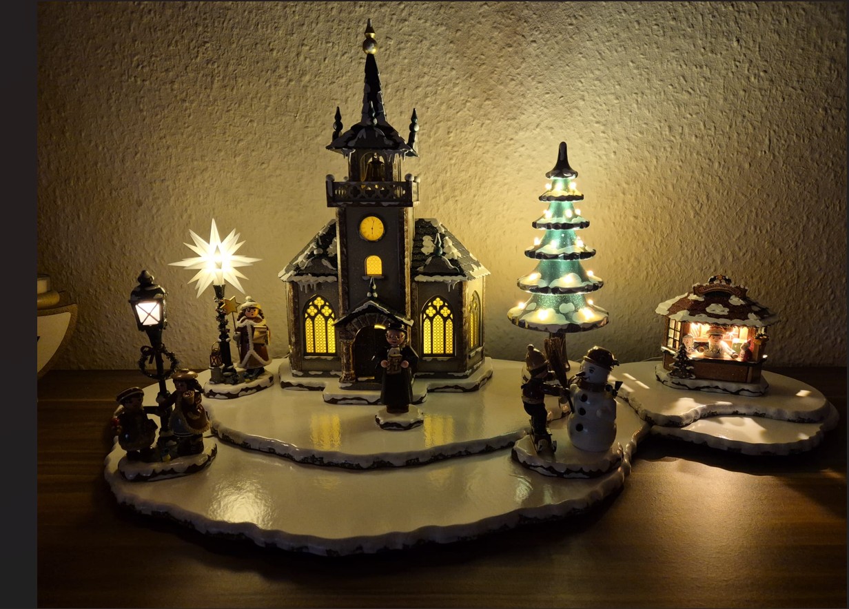 Hubrig - Winterlandschaft mittel 39 x 23 cm