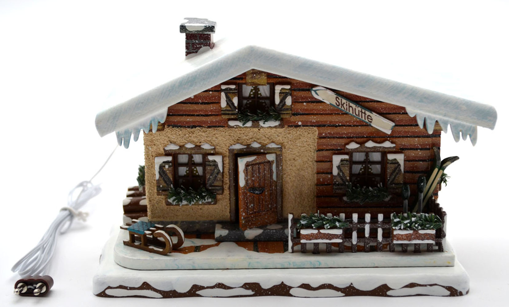 Hubrig - Wiki - Skihütte 16 cm beleuchtet Hubrig - Wiki - Skihütte 16 cm beleuchtet