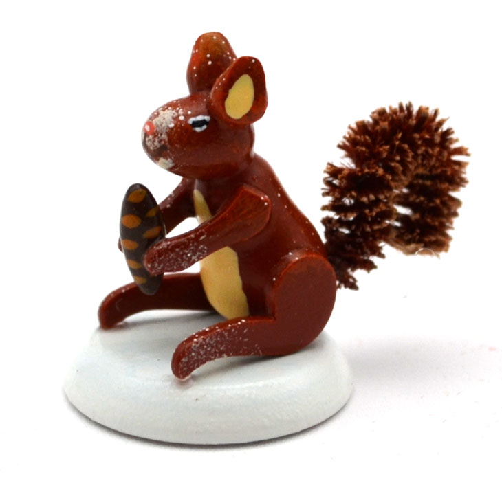 1 Stück Eichhörnchen Hubrig Miniatur 3 cm 1 Stück Eichhörnchen Hubrig Miniatur 3 cm