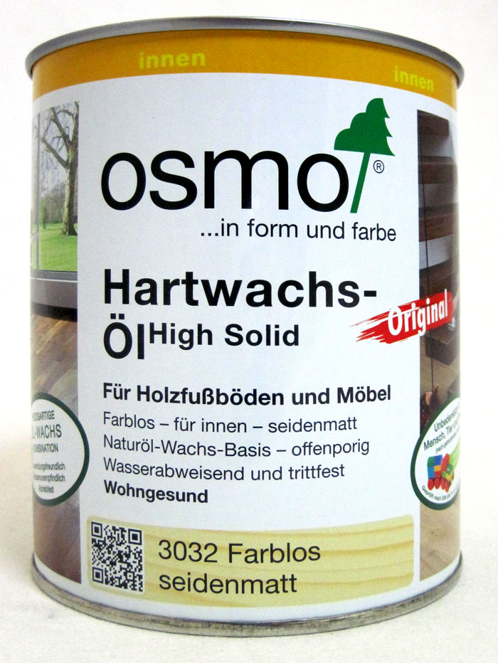 Osmo Hartwachs-Öl 3032 Farblos seidenmatt 750ml
