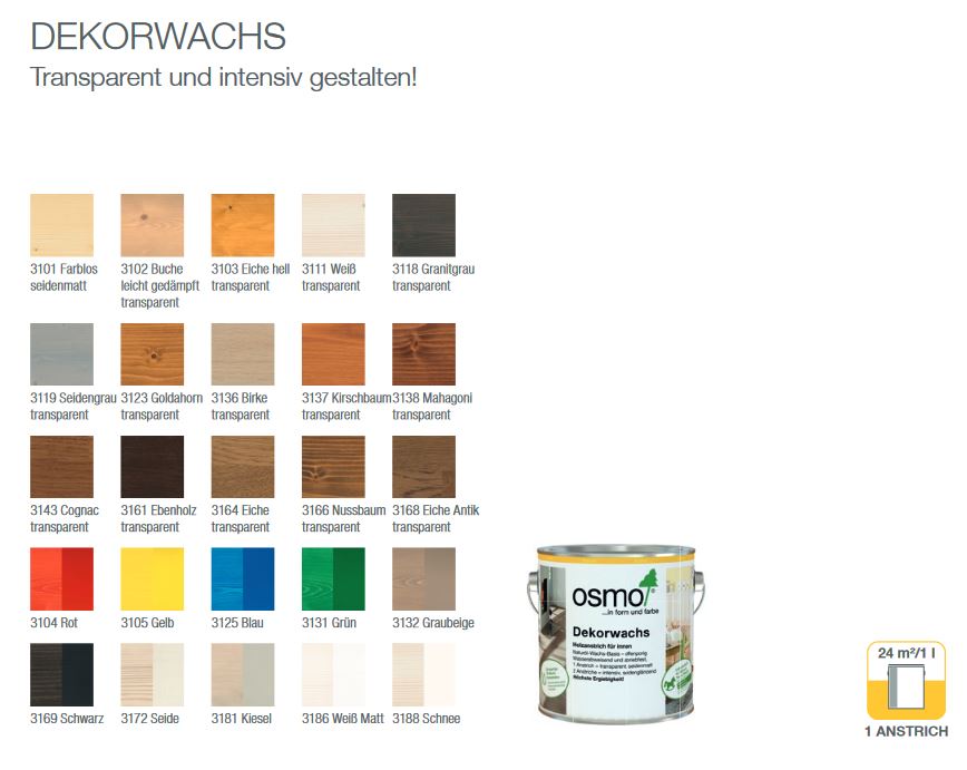 Osmo Dekorwachs creativ 3182 Sand 375ml transparent oder deckend