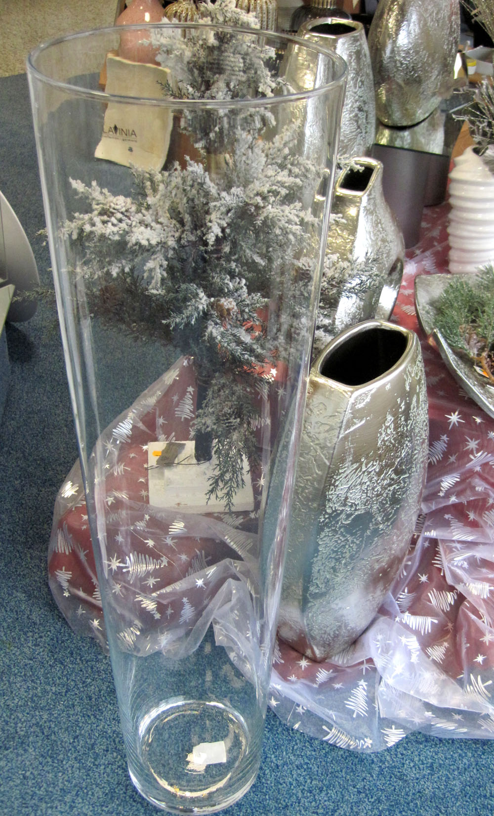 Vase Pisa smart Glaszylinder Gefäß glasklar H: ca. 70 cm