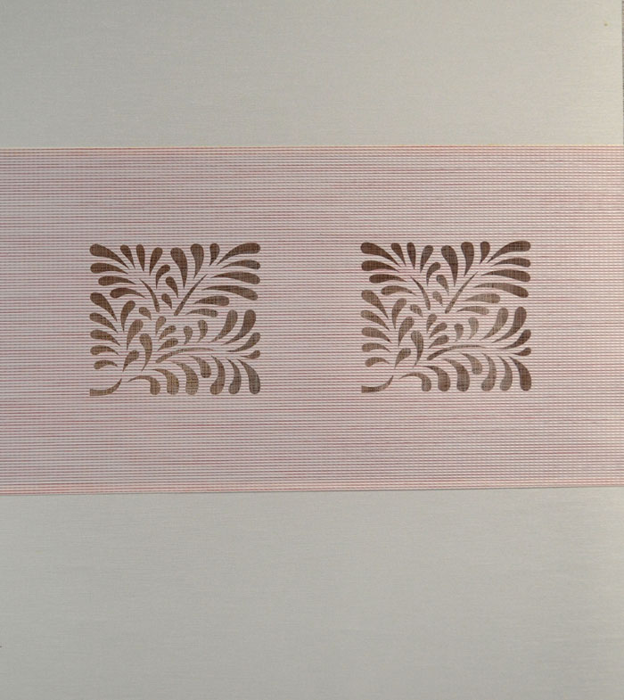 Fläche Laser-Cut weiss-rosé BxH 40x100 zum Kletten