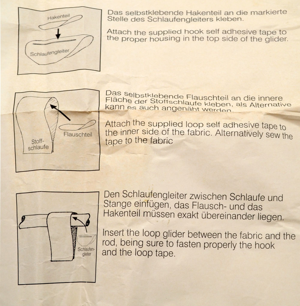 1 Schlaufengleiter transparent für Stangendurchmesser 16-25 mm