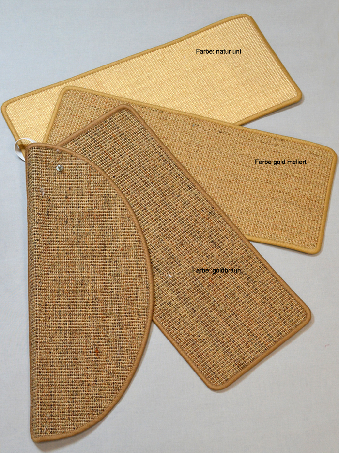 Läufer ringsum gekettelt Sisal natur uni Breite 100 cm Meterware