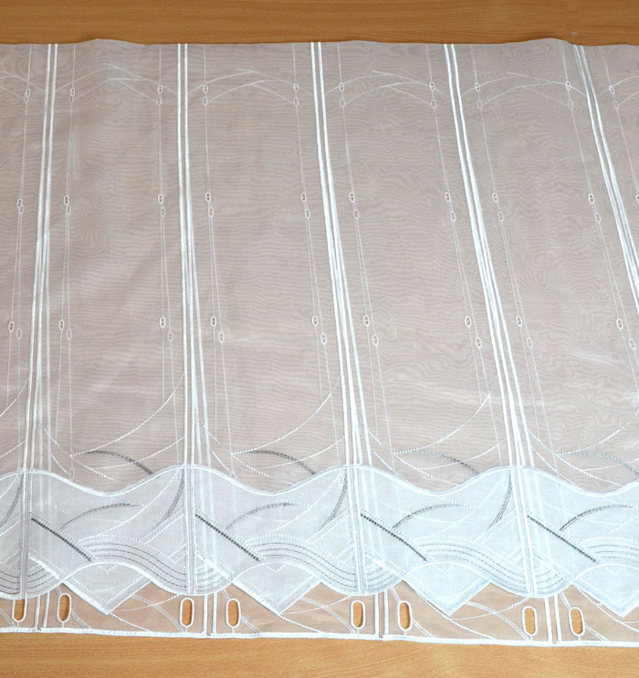 16cm breites Clippanneaux Raffpanneaux weiß-grau ca. 140cm hoch