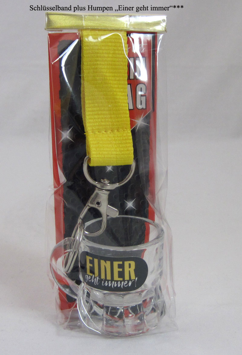 Für Männer "Der Spaß am Band" Schlüsselband plus Humpen
