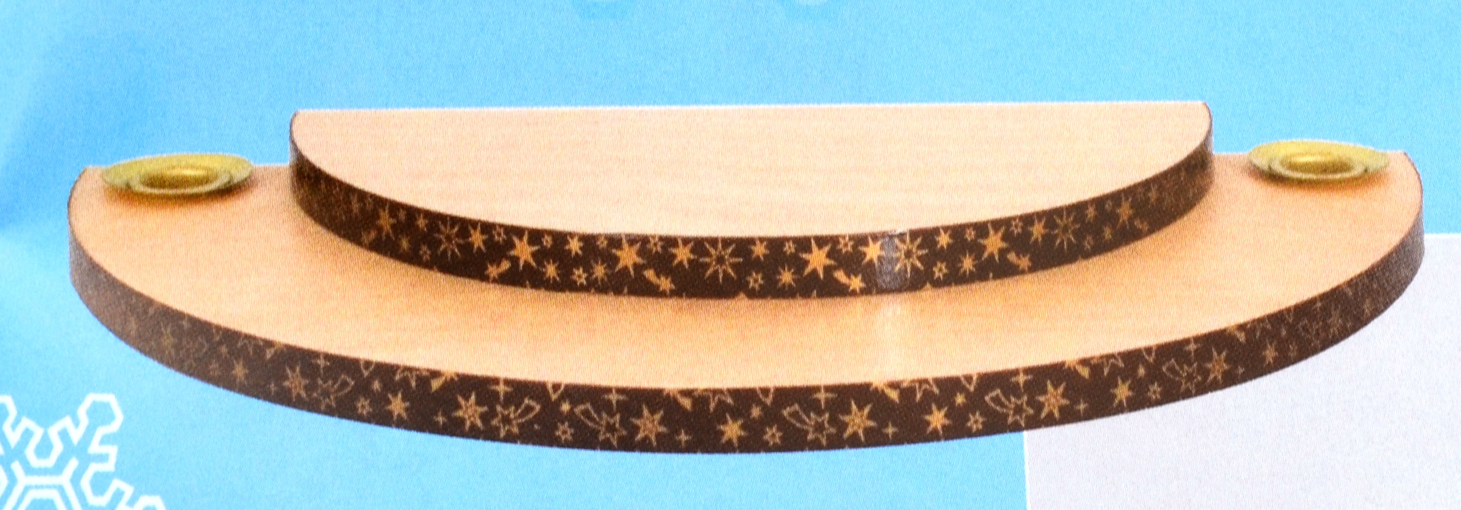 Wolke für Konzertengel 2 Etagen natur ca. 27,5 x 12,5 cm